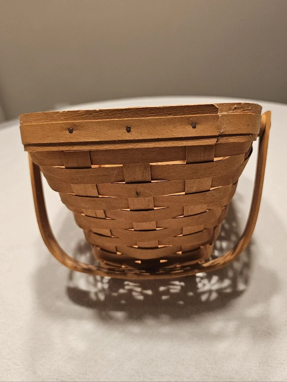 Vintage Longaberger Slanted Fruit Vegetable Basket 1998 Signed Numbered